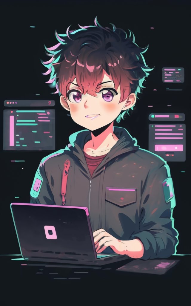 Anime style web developer